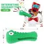 Semloo Dog Chew Toys, Natural Rubber Durable Doggy Toy for Aggressive Chewers Interactive Squeaky Pets Training Toy Puppy Oral Dental Care Tough Dental Chews Small Medium Large Breed Dog