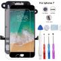 BeeFix Screen Replacement for iPhone 7 Black, 4.7" LCD Display and 3D Touch Digitizer Full Assembly, with Proximity Sensor,Front Facing Camera,Earpiece Speaker and Repair Tools,for A1660, A1778, A1779