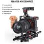 SMALLRIG 15mm Long Lens Support Bracket Height Adjustable for DSLR Camera Shoulder Rig (New) - 1087