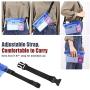 HeySplash Waterproof Pouch Bag with Waist Strap 2 Pack, Screen Touchable Dry Bag for Beach, Swiming, Running, Fishing, Kayaking, Keep Your Phone and Valuables Safe and Dry, Included Extra 1.9" Strap