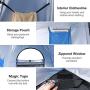 WolfWise 6.6FT Portable Pop Up Shower Privacy Tent Spacious Dressing Changing Room for Toilet Camping Biking Beach