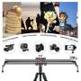 GVM Camera Slider,31”/80cm Adjustable Carbon Fiber Dolly Rail Track Stabilizer Sturdy Video Shot Slider with 6 Bearings for DSLR Camera DV Video Movie and Photography
