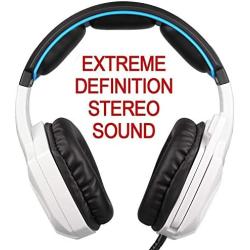 Sades SA920 3.5mm Wired Stereo Gaming Over Ear Headset with Microphone and Revolution Volume Control for Xbox One / Xbox 360 / PS4 / PC /Cell phones / iPad (Black/White)