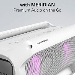 LG PK7W XBOOM Go Water-Resistant Wireless Bluetooth Party Speaker with Up To 22 Hours Playback - White