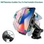 HATALKIN Wireless Car Charger Mount Automatic Induction,Charger Air Vent&Bracket Holder Compatible iPhone SE 2020/11 Pro Max/11 Pro/11/Xs/XR,Samsung Galaxy S20 Ultra/Galaxy S20/S20+&Qi Certified