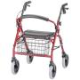 NOVA Cruiser Deluxe Rollator Walker, Red