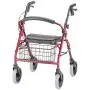 NOVA Cruiser Deluxe Rollator Walker, Red NOVA Cruiser Deluxe Rollator Walker, Red
