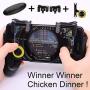 DragonPad Gamepad for Knives Out PUBG Mobile Phone Shoot Game Controller L1R1 Shooter Trigger Fire Button 3 in 1 for iOS Android