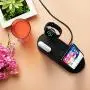 Wireless Charger Stand, 4 in 1 Multi-Function Wireless Charging Station Dock for Apple Watch Airpods, Qi Fast Wireless Charger Holder Pad for iPhone 11 Pro Max XS XR and Smartphone (Black) Wireless Charger Stand, 4 in 1 Multi-Function Wireless Charging Station Dock for Apple Watch Airpods, Qi Fast Wireless Charger Holder Pad for iPhone 11 Pro Max XS XR and Smartphone (Black)
