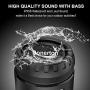 Portable Bluetooth Speaker, Wireless Speaker with Crystal Clear Sound, Enhanced Bass, 30H Playtime, 360° Full Surround Sound, 10W Dual High Performance Drivers, Waterproof Speaker for Home, Travel