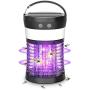 Bug Zapper, Anysun Electric Mosquito Killer Lamp with Solar and USB Rechargeable Battery, Portable Waterproof IP66 Insect Pest Trap with 3 Lighting Modes for Camping, Hiking, Backyard and Traveling