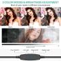 Selfie Ring Light 10" with Tripod Stand & Phone Holder for Live Streaming & YouTube Video, Makeup Ring Light & Dimmable Desk Ring Light with Wireless Remote for Photography with iPhone Android