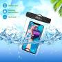 MoKo Waterproof Phone Pouch [3 Pack], Underwater Clear Phone Case Dry Bag with Lanyard Compatible with iPhone 11/11 Pro Max, X/Xs/Xr/Xs Max, 8/7/6 Plus, Samsung S10/S9/S8 Plus, S10e, S20, Note 10/9/8