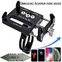 Universal Bike Phone Mount Motorcycle Phone Holder with 2 Adjustable Anti Shake Silicone Bands Fits Most Bicycle Handlebars, Stem Compatible for All Smartphones iPhone X XR 6 7 8 Plus Galaxy S10 S9 S8