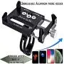Universal Bike Phone Mount Motorcycle Phone Holder with 2 Adjustable Anti Shake Silicone Bands Fits Most Bicycle Handlebars, Stem Compatible for All Smartphones iPhone X XR 6 7 8 Plus Galaxy S10 S9 S8