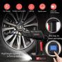 Portable Smart Air Compressor Cordless Tire Inflator Pump with Digital Pressure Gauge, Rechargeable Li-ion Battery Air Pump for Car Motorcycle Bike Air Bed Balls Inflatable Toys