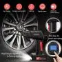 Portable Smart Air Compressor Cordless Tire Inflator Pump with Digital Pressure Gauge, Rechargeable Li-ion Battery Air Pump for Car Motorcycle Bike Air Bed Balls Inflatable Toys