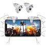 Mobile Game Controller Sensitive Click Shoot and Aim Buttons L1R1 Mobile Phone Trigger Controllers Mobile Game Joystick for PUBG/Fornite/Knives Out/Rules of Survival - 1Pair