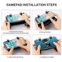 Mobile Game Controller,SKYEOL Mobile Gaming Trigger- Upgrade Version 2000mAh with PUBG 4-in-1 Gamepad, Gaming Trigger, Phone Cooling Fan and Emergency Charging Bank for Android & iOS