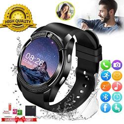 Smart Watch,Smartwatch for Android Phones, Smart Watches Touchscreen with Camera Bluetooth Watch Phone with SIM Card Slot Watch Cell Phone Compatible Android Samsung iOS Phone XS X8 10 11 Men Women