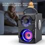 EIFER Portable Bluetooth Speakers with Subwoofer Rich Bass Wireless Outdoor/Indoor Party Speakers MP3 Player Powerful Speaker Support Remote Control FM Radio for Phone Computer PC Home TV