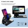 Cell Phone Stand and Watch Stand,Universal Desktop Stand Holder, Compatible with for for IPad, iPhone 6s 7 8 X Plus, Nintendo Switch (Black)