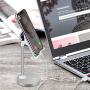 AONKEY Adjustable Cell Phone Stand, Desk Cellphone Holder Compatible with iPhone Xs Max XS XR X 6 6S 7 8 Plus, All Android Smartphone & iPad& Other 7”-13” Tablets