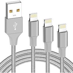 Lightning Cable, MFi Certified iPhone Cable- ilikable 3 Pack 3/6/10FT Nylon Braided iPhone Charger Cord Compatible with iPhone 11 Pro Xs Max XR X 8 8Plus 7 7Plus 6 6s SE iPad Air Pro