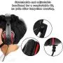 Mugast Gaming Headphones,3.5mm Head-Wearing Noise Cancellation Stereo Gaming Headset with Microphone,Adjustable Headband,for PS4/PC/Laptops/Mobile Phone (Black+Red)