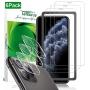 [6 Pack] Tamoria 3 Pack iPhone 11 Pro Max 6.5" Glass Screen Protector with Installation Tray +3 Pack Camera Lens Protector for Apple 11 Pro Max(6.5") Shatterproof 9H Tempered Glass Clear Cover