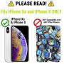 Gear Beast Crossbody Cell Phone Wallet Case Compatible with iPhone X & Xs, Dual Folio Slim Flip Folio Wallet Case with Seven Card Slots Including Transparent ID Holder and 48 to 54 Inch Strap
