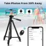 Phone Tripod, QI-EU 51”Extendable Lightweight Aluminum Travel Video Tripod Stand with Cell Phone Mount Holder & Bluetooth Remote, Compatible with iPhone/Android/Gopro/Camera for Selfie & Vlogging Phone Tripod, QI-EU 51”Extendable Lightweight Aluminum Travel Video Tripod Stand with Cell Phone Mount Holder & Bluetooth Remote, Compatible with iPhone/Android/Gopro/Camera for Selfie & Vlogging