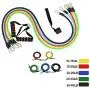 REDESS 11 Pack Exercise Resistance Bands with Handles Exercise Stretch Fitness Home Set Include 5 Stackable Exercise Bands with Carry Bag, Handles, Legs Ankle Straps & Door REDESS 11 Pack Exercise Resistance Bands with Handles Exercise Stretch Fitness Home Set Include 5 Stackable Exercise Bands with Carry Bag, Handles, Legs Ankle Straps & Door