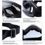 Snowboard Gogglesfor Men Girl Kids Goggle Winter Skiing Outdoor Sport Goggles Adjustable for Ski Goggles Compatible with UV 400 Protection, Wind Resistance Anti-Glare Lenses 2 Pack (Black/Multicolor+Gray)