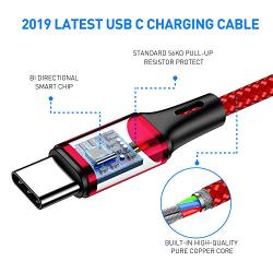 Charger Charging Cable for Nintendo Switch, USB Type C Cable 10Ft Nylon Braided USB C to USB A Fast Data Sync Cord Compatible with Nintendo Switch, Google Pixel, Samsung Galaxy S9 S8 Note 9