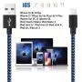 iPhone Charger Cable, Lightning Cable MFi Certified Nylon Braided iPhone Charger Cable Fast Charging Cable Lead for iPhone
