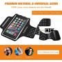 PORTHOLIC Running Arm Bands for Cell Phone, Adjustable Workout Phone Holder Arm Case for iPhone 11/11Pro Max/Xs Max/XR/X/8/7/6s Plus Sports Jogging Band for Samsung Galaxy S10/S9/S8 Plus, Huawei P30