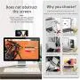 SUNTAIHO Side Mount Clip on Monitor Magnetic Laptop Stand with Phone Holder Computer Expansion Bracket for iPhone Smartphone Cellphone Fixed Flat and Slim Portable SUNTAIHO Side Mount Clip on Monitor Magnetic Laptop Stand with Phone Holder Computer Expansion Bracket for iPhone Smartphone Cellphone Fixed Flat and Slim Portable