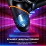 PS4 Controller ORDA Wireless Gamepad for PS4/PS4 Pro/PC and Laptop with Vibration and Audio Function, Mini LED Indicator, High-Sensitive Controller with Anti-Slip (Orange)