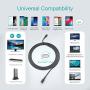 USB C to USB C Cable, CHOETECH 100W USB C Cable Braided Fast Charging(20V 5A 6.6ft), Support Audio and Video Output, Compatible with Samsung Galaxy S20/S10/S9, MacBook Pro 2020/2019,iPad Pro 2020/2019
