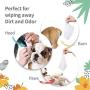 Pet Time Grooming Wipes | Premium Cloth, 100% All-Natural, Hypoallergenic, PH Balance, Fragrance Free | Deodorizing Pet Wipes for Dogs and Cats