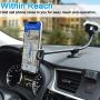 Car Truck Phone Mount Holder with 13-Inch Gooseneck Long Arm, Industrial-Strength Suction Cup Car Holder for All Cell Phones iPhone by 1Zero Windshield Dashboard Window Dash Mobile Mount