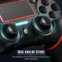 PS4 Controller ORDA Wireless Gamepad for Playstation 4/Pro/Slim/PC and Laptop with Motion Motors and Audio Function, Mini LED Indicator, USB Cable and Anti-Slip - Red PS4 Controller ORDA Wireless Gamepad for Playstation 4/Pro/Slim/PC and Laptop with Motion Motors and Audio Function, Mini LED Indicator, USB Cable and Anti-Slip - Red
