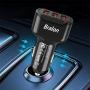 USB Car Charger[2-Pack],Bralon 24W/4.8A 3-Port Fast Car Charger Smart Phone Car Charger Compatible with iPhone 11/11 Pro(Max)/XS(Max)/X/8 7 6 S Plus,Galaxy Note S10 S9 S8 S7 S6,iPad,Mp3&More