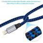 iPhone Charger, Nylon Braided Lightning Cable DABUSTAR 3Pack 6ft Fast Charging High Speed Data Sync Cord Phone Connector Compatible with iPhone 11 Pro MAX XS MAX XR XS X 8 7 Plus 6S iPad Mini Air Pro