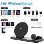 Wireless Charger Stand 3 in 1, Upgraded Wireless Charger Station for Apple Watch 1/2/3/4/5 AirPods iPhone 11/11pro/11pro Max/X/XS/XR/XS Max/8/8 Plus, Charging Dock Station for Other Qi-Enable Phone