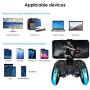 MODESLAB Wireless Bluetooth Gamepad Mobile Game Controller Joystick Video Games Controller Compatible with iOS Android iPhone Tablet PC/TV Box Perfect for The Most Games