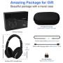 Noise Cancelling Headphones Real Over Ear,Wireless Lightweight Srhythm Durable Foldable Deep Bass Hi-Fi Stereo Bluetooth Headset with Mic and Wire for TV, PC, Cell Phone- Low Latency