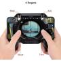 PUBG Mobile Game Controller, Ismael Erickson Phone Trigger Sensitive Shoot and Aim L1R1 Cellphone Gamepad Joystick Black