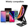 Cell Phone Stand, licheers Portable Multi-Angle Smartphone Holder for Desk Compatible with Nintendo Switch, Phone 11 Pro Xs Max Xr X 8 7 6 6s Plus and 4-7 Inch Devices (Black)